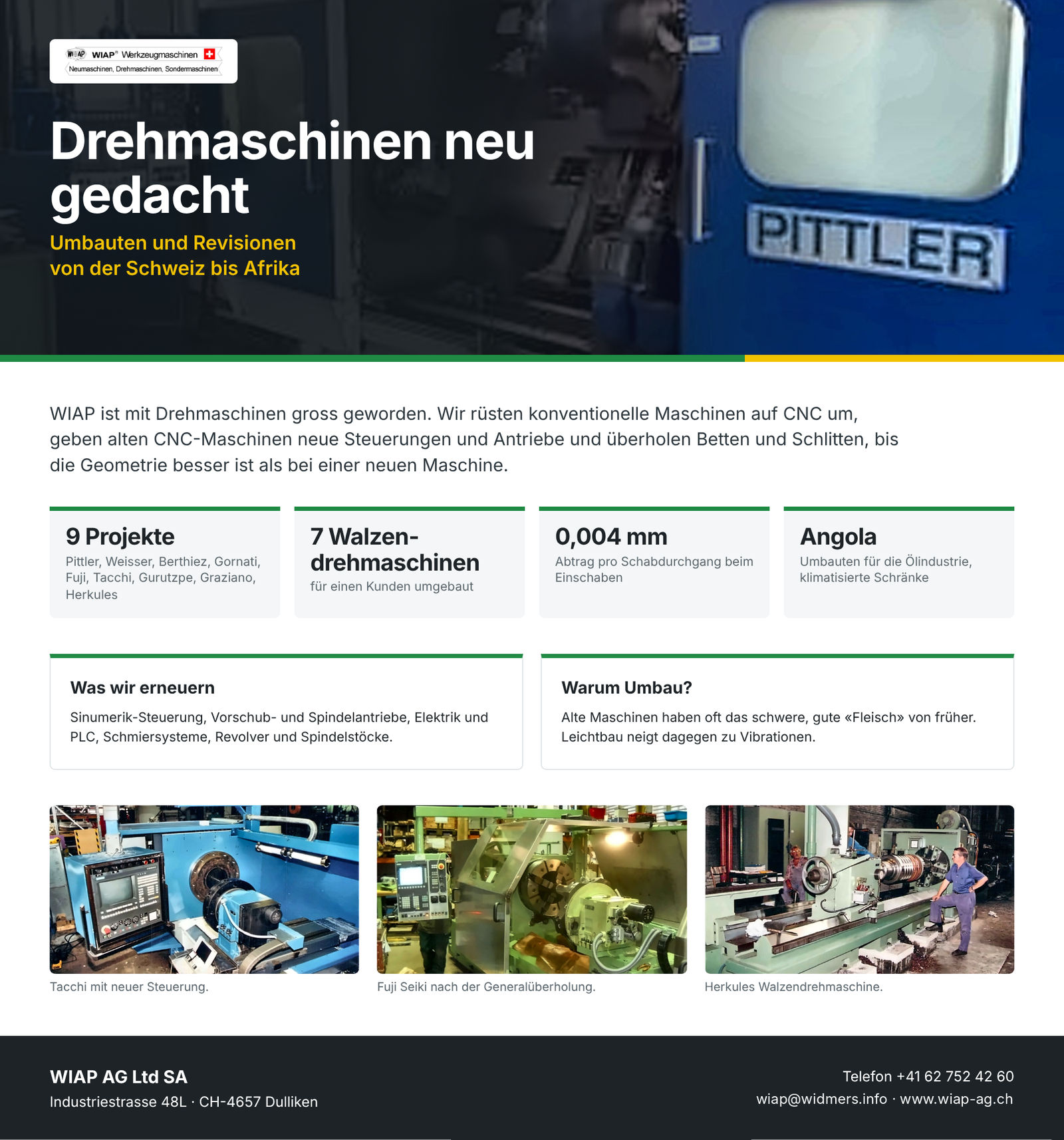 WU 500C Drehmaschinen neu gedacht