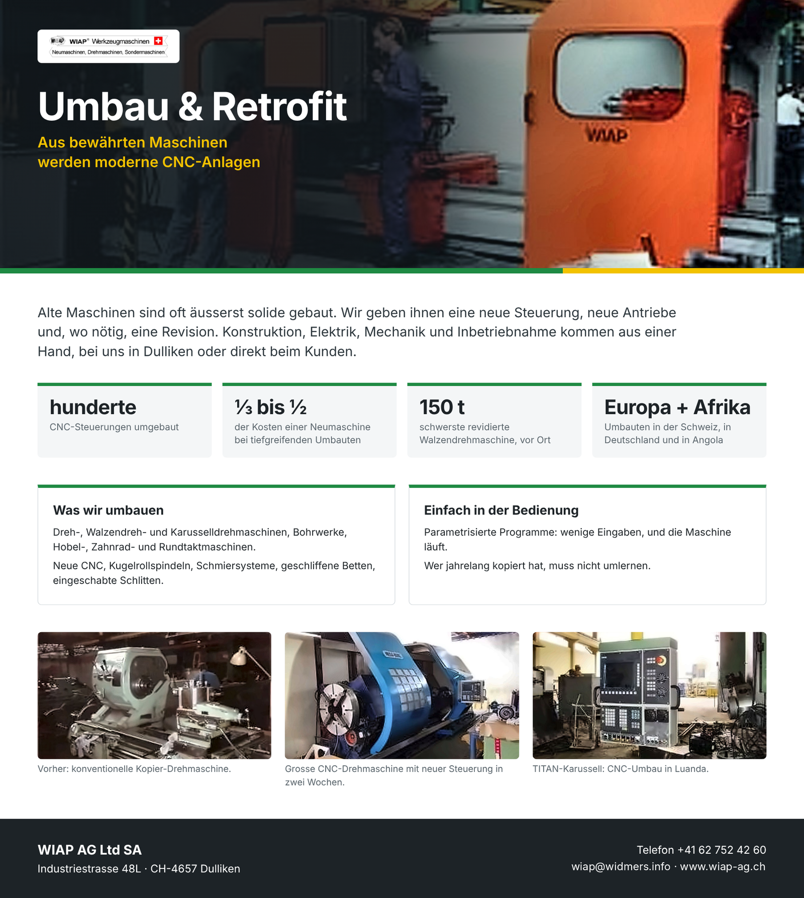 WU 500 Umbau und Retrofit