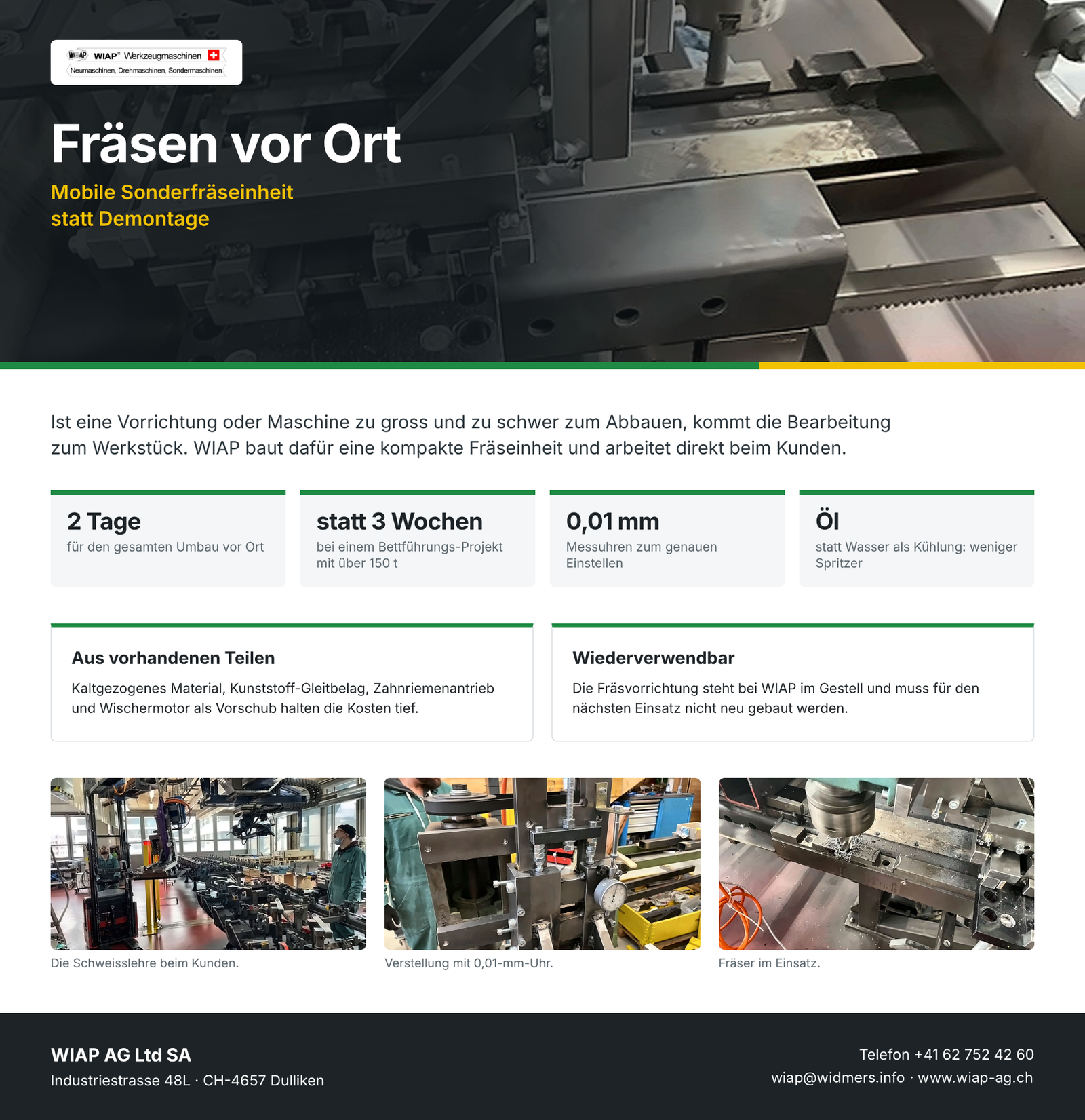 WU 9010 Fräsen vor Ort