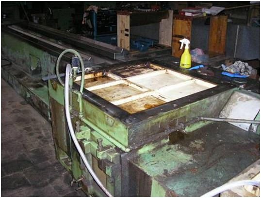 WIAP Reparatur Fuji Seiki CNC-Drehmaschine: Bild 3: Es wird alles zerlegt und gereinigt, das Bett geht extern zum Schleifen
