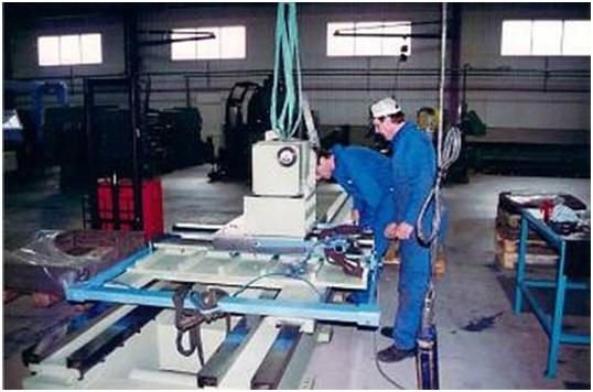 WIAP Reparatur Gornati CNC-Drehmaschine: Bild 4.2 Es wurde alles genau nach den Werkzeugmaschinen Vorschriften hergestellt, auch de
