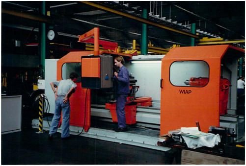 WIAP Reparatur Heid CNC-Drehbank: Bild 18.1 Heid WIAP Maschine in der Produktion.