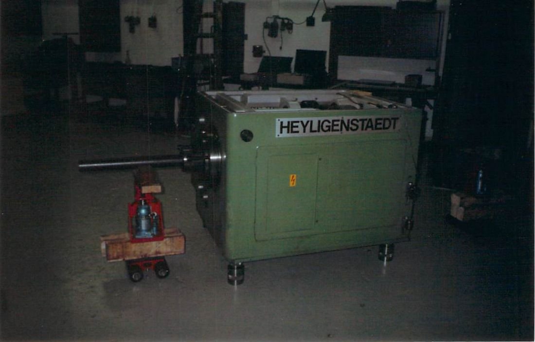 WIAP Reparatur Heyligenstaedt Spindelstock: Lagerschaden, Ausbau und Montage: Bild12. Spindelstock Ansicht. Von hinten
