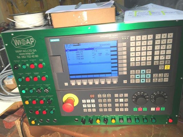 WIAP Umbau Hobelmaschine Waldrich: Die neue CNC Steuerung ist das Neuste vom Neuen. Der Kunde kann jetzt wieder davon ausgehen, 20 Jahre weiter a