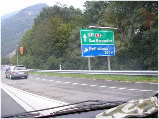 Photo: Rückfahrt Richtung Lichtenstein über den San Bernardino, d.h. über Chur, über die Ostschweiz.