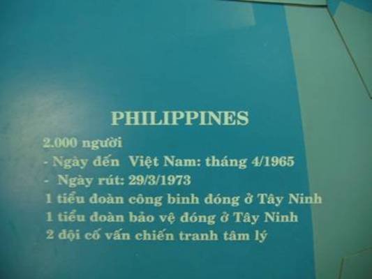 Photo: Philippinos waren mit 2000 Soldaten dabei gegen Vietnam.