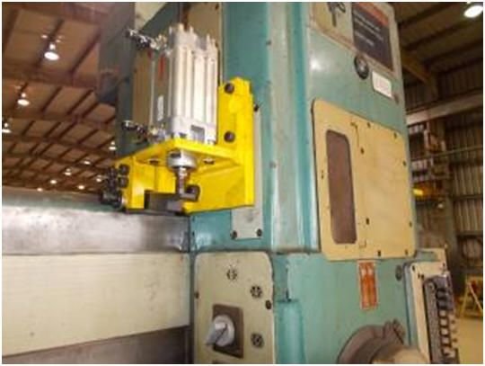 WIAP Reparatur Radialbohrmaschine MAS: Bild 2: Die Bremse klemmt über einen Hebel mit 1200 kp x2.