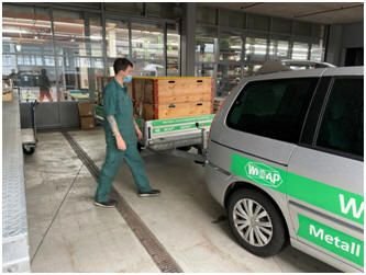 WIAP Umbau Rahmenbearbeitungsmaschine: Bild 3.1 Beginn des Umbaus. Alles wurde bereits intern bei Wiap aufgebaut und getestet, er