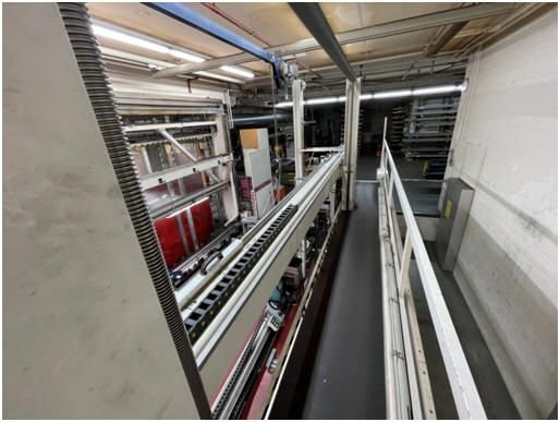 WIAP Umbau Richtmaschine: Bild 3.3 Die Werkstücke werde unten gerichtet und oben hier die Sicht von oben
