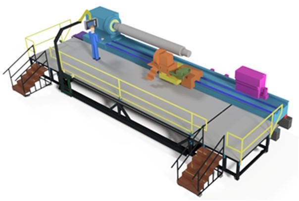 WIAP Umbau Safop CNC-Drehmaschine: vibrationsgedämpftes Unterbett statt Fundament
