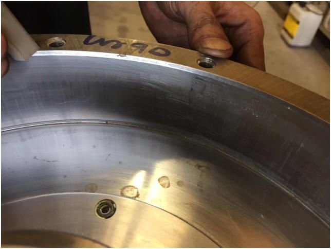 WIAP Futterreparatur Schunk: Auch im Gehäuse waren kleine Eindrücke