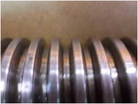 WIAP Reparatur Tur Drehmaschine: Bild 4: So sieht die Spindel hinten aus.