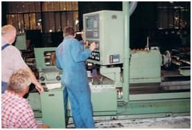WIAP Umbau Sinumerik 810 820: Bild 8.2 Umbau Walzendrehmaschine auf Sinumerik 810T.