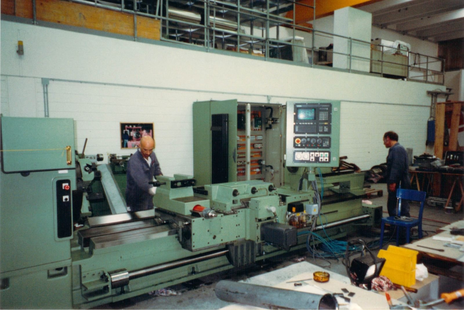 WIAP Umbau Walzendrehmaschine: CNC-Umbau und Totalrevision