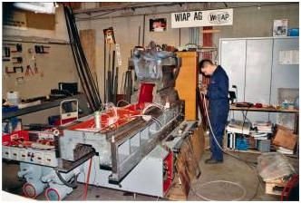 WIAP Umbau Walzendrehmaschine WDK 850: Bild 6.6: Dieser, über 20 Tonnen schwere Schlitten, war schlussendlich ein revidierter Sch