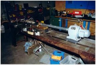 WIAP Umbau Walzendrehmaschine WDK 850: Bild 7.6: Die ausgelaufene Spindel wurde mit einer WIAP Hohnvorrichtung gehont.