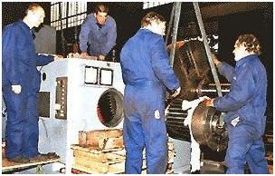 WIAP Umbau Walzendrehmaschine WDK 850: Bild 9.5: Pressverband zu lösen war anstrengend.