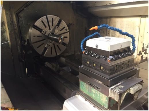 WIAP Service Weippert CNC-Drehmaschine: Bild 3: Ansicht Futter mit Revolver