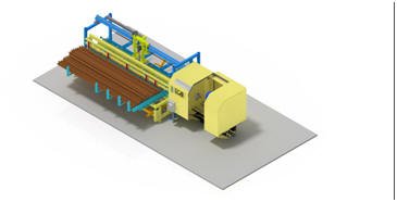 Bild 15: Vollautomatische CNC-Multifunktionswerkzeugmaschine WIAP DM3S zur mannarmen Bearbeitung von Armierungseisen (Ko