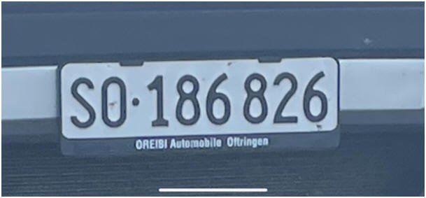 Volvo XC70, Nummer