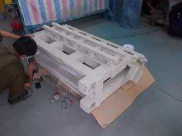 Das neue Maschinenbett der kleinen CNC Drehmaschine Wiap dm2_w